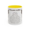 11oz Brussels Griffon Mug, Yellow, front view
