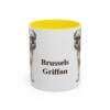 11oz Brussels Griffon Mug, Yellow, front view