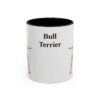 11oz Bull Terrier Mug, Black, front view