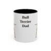 11oz-bull-terrier-mug-dad-black-front 11oz Bull Terrier Dog Dad Mug, Black, front view