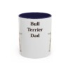 11oz-bull-terrier-mug-dad-navy 11oz Bull Terrier Dog Dad Mug, Navy, front view