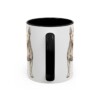 11oz Funny Bull Terrier Mug, Black, back view