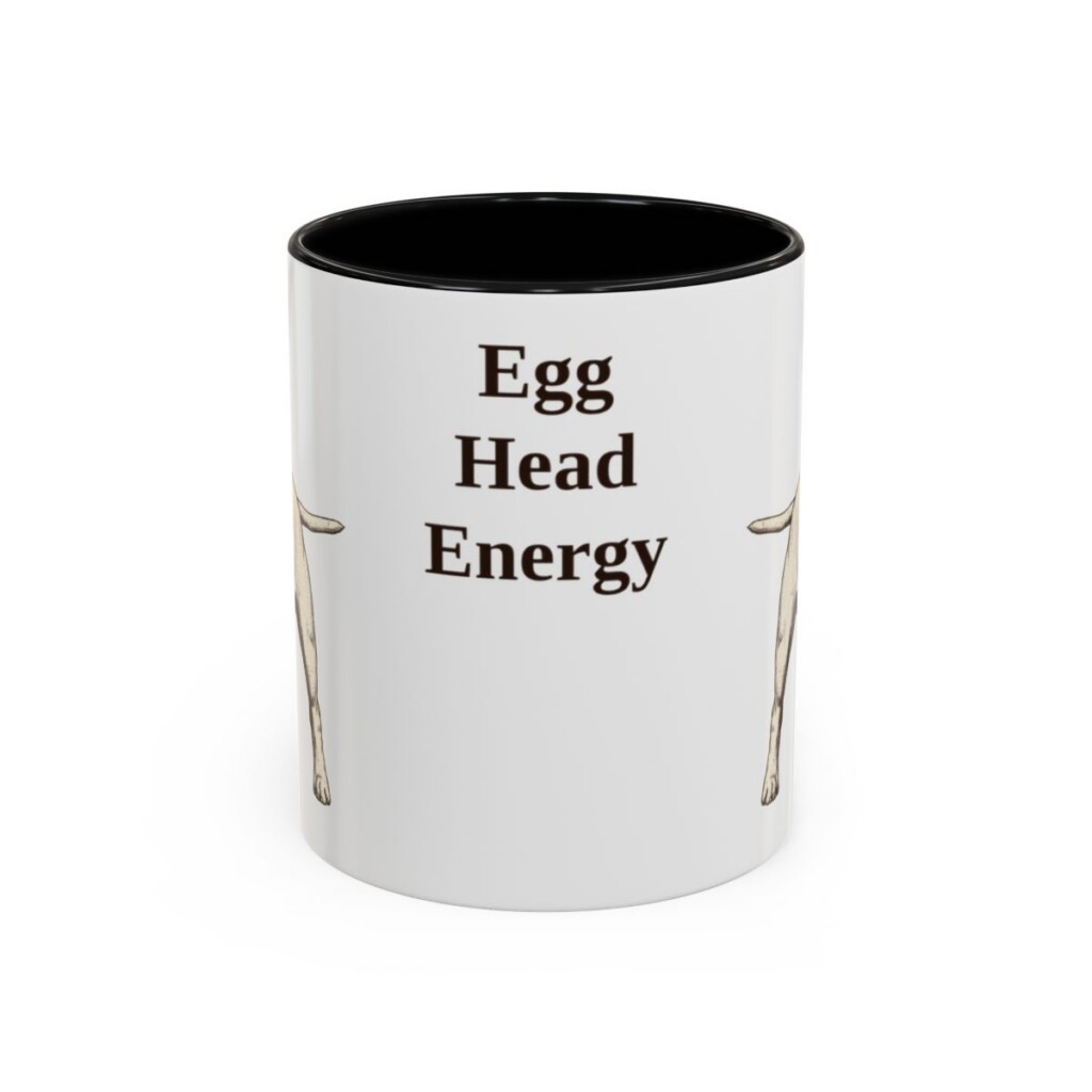 11oz Funny Bull Terrier Mug, Black, front view