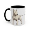 11oz Funny Bull Terrier Mug, Black, left side view