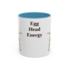 11oz Funny Bull Terrier Mug, Light Blue, front view