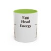 11oz Funny Bull Terrier Mug, Light Green, front view