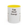 11oz Funny Bull Terrier Mug, Yellow, front view