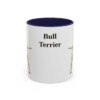 11oz Bull Terrier Mug, Navy, front view