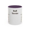 11oz Bull Terrier Mug, Purple, front view
