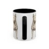 11oz Bull Terrier Mug, Black, back view