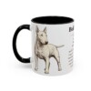 11oz Bull Terrier Mug, Black, left side view