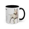 11oz Bull Terrier Mug, Black, right side view