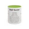 11oz Bull Terrier Mug, Light Green, front view