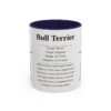 11oz Bull Terrier Mug, Navy, front view