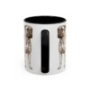 11oz Bullmastiff Dog Dad Mug, Black, back view