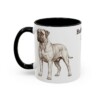 11oz Bullmastiff Dog Dad Mug, Black, left side view