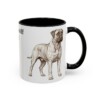 11oz Bullmastiff Dog Dad Mug, Black, right side view