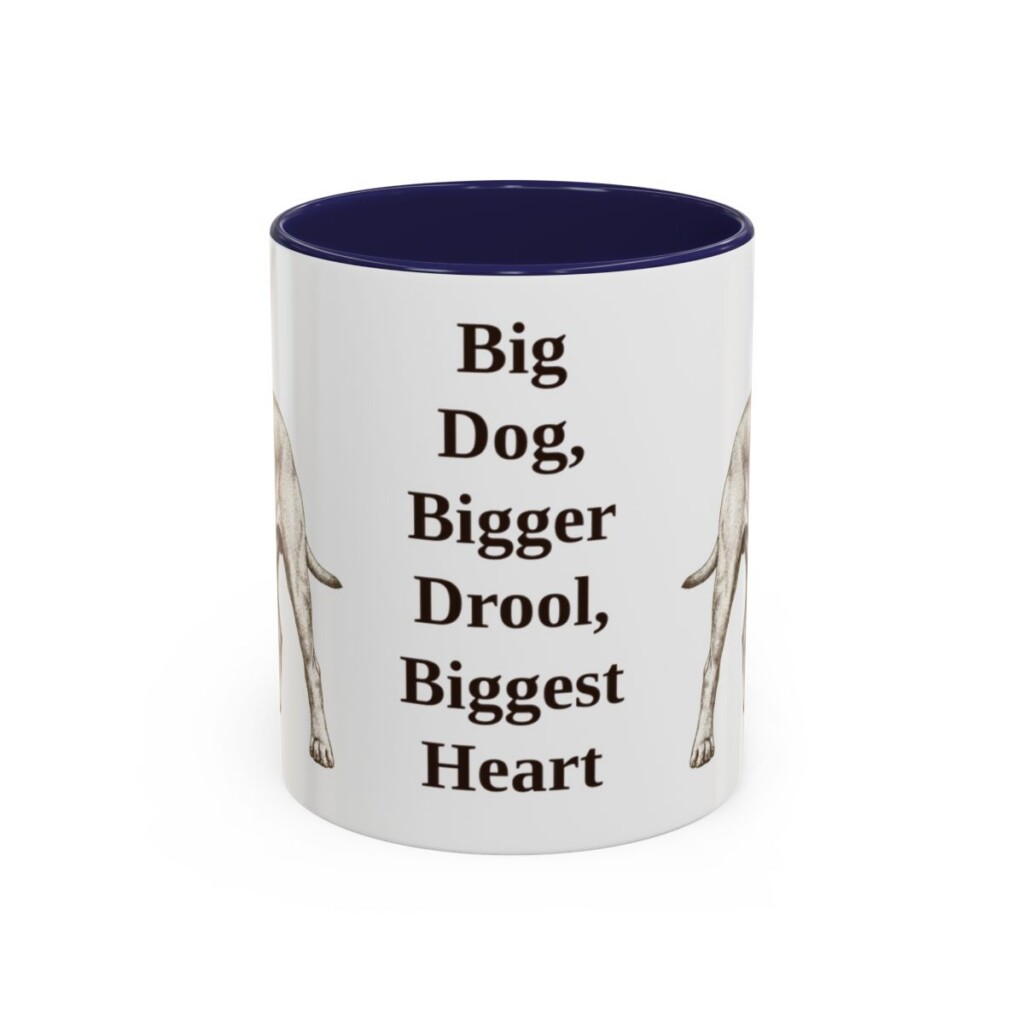 11oz-bullmastiff-mug-humor-navy-1 11oz Funny Bullmastiff Mug, Navy, front view