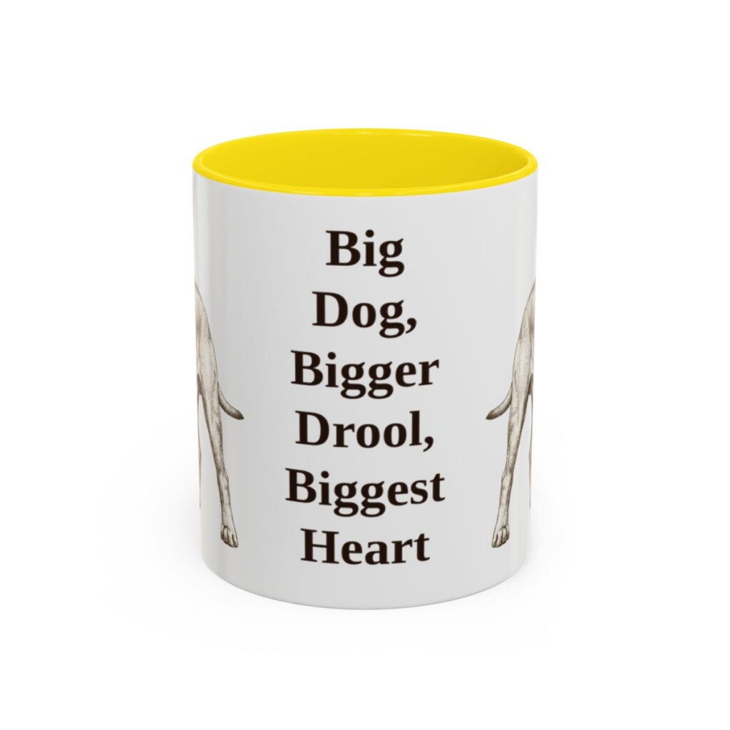 11oz-bullmastiff-mug-humor-yellow-1 11oz Funny Bullmastiff Mug, Yellow, front view