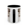 11oz Bullmastiff Latin Mug, Black, back view