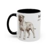 11oz Bullmastiff Latin Mug, Black, left side view