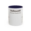 11oz Bullmastiff Latin Mug, Navy, front view