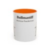 11oz Bullmastiff Latin Mug, Orange, front view