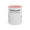 11oz Bullmastiff Latin Mug, Pink, front view