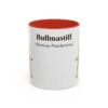 11oz Bullmastiff Latin Mug, Red, front view