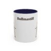 11oz Bullmastiff Mug, Navy, front view