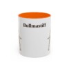 11oz Bullmastiff Mug, Orange, front view