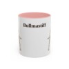 11oz Bullmastiff Mug, Pink, front view