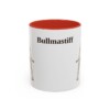 11oz Bullmastiff Mug, Red, front view