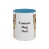 11oz-canaan-dog-mug-dad-light-blue 11oz Canaan Dog Dog Dad Mug, Light Blue, front view