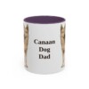 11oz-canaan-dog-mug-dad-purple 11oz Canaan Dog Dog Dad Mug, Purple, front view