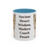 11oz Funny Canaan Dog Mug, Light Blue, front view