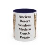 11oz Funny Canaan Dog Mug, Navy, front view