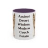 11oz Funny Canaan Dog Mug, Purple, front view