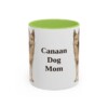 11oz Canaan Dog Dog Mom Mug, Light Green, front view