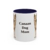 11oz Canaan Dog Dog Mom Mug, Navy, front view