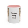 11oz Canaan Dog Dog Mom Mug, Pink, front view