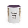 11oz Canaan Dog Dog Mom Mug, Purple, front view