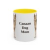 11oz Canaan Dog Dog Mom Mug, Yellow, front view