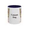11oz-canaan-dog-mug-navy 11oz Canaan Dog Mug, Navy, front view