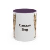 11oz-canaan-dog-mug-purple 11oz Canaan Dog Mug, Purple, front view
