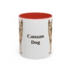 11oz-canaan-dog-mug-red 11oz Canaan Dog Mug, Red, front view