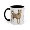 11oz Canaan Dog Mug, Black, left side view