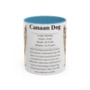 11oz Canaan Dog Mug, Light Blue, front view