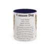 11oz Canaan Dog Mug, Navy, front view