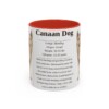 11oz Canaan Dog Mug, Red, front view